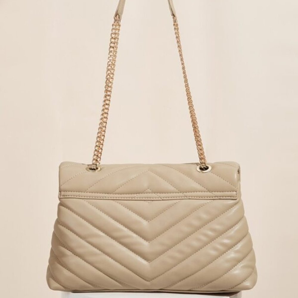 BLACK / TAN / CARMEL ELEGANT CHIC BAG - Picture 15 of 15